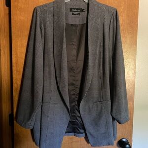 Torrid Black and White Houndstooth Blazer